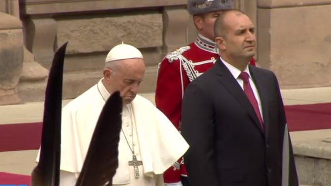 El Papa y el presidente de Bulgaria
