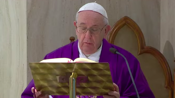 El Papa, hoy, en Santa Marta