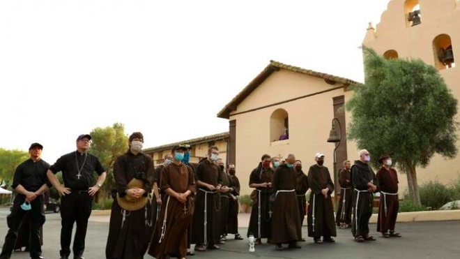 Barron y los franciscanos evitaron el derribo de la estatua de fray Junípero Serra