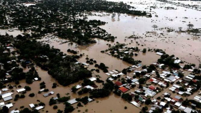 Inundaciones en el norte de Honduras