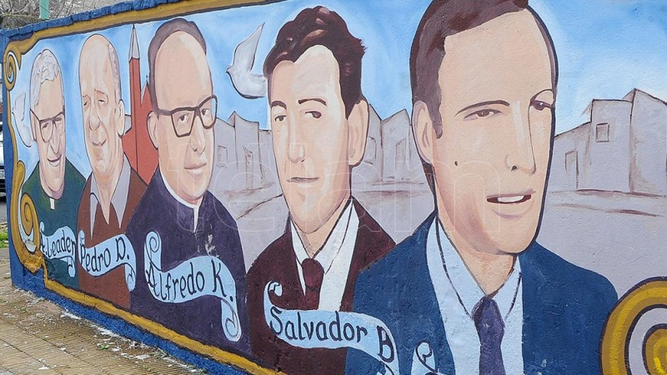 Mural in memorian de los m´rtires de san Patricio