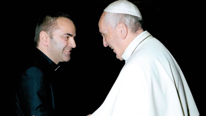 José San José Prisco, con el papa Francisco
