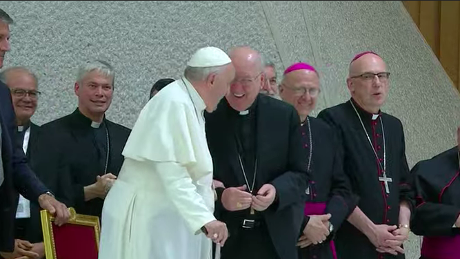 Francisco, con Farrell y obispos amigos del Camino