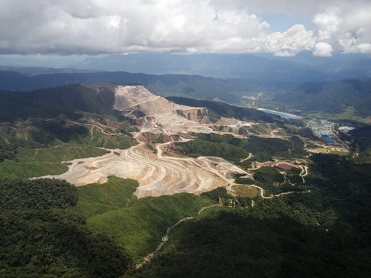 Actividad minera en al Amazonía ecuatoriana