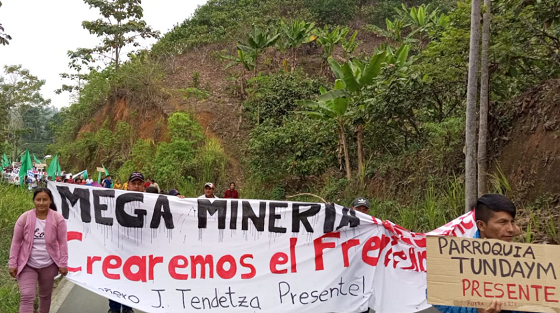 Protesta contra la minería