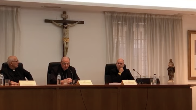 Celso Morga, en rueda de prensa