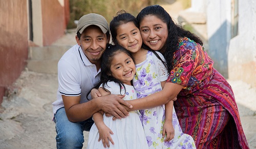 Familia en Guatemala