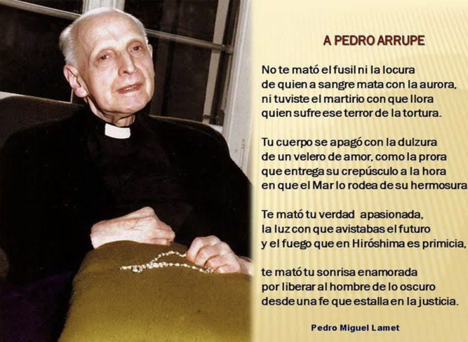 Poema de Lamet a Arrupe