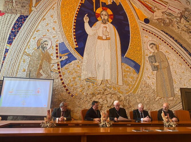 Saiz Meneses, en la sala capitular de La Almudena