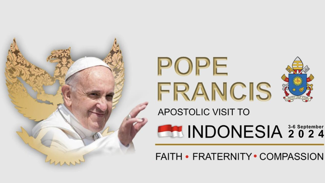 Logo del viaje papal a Indonesia