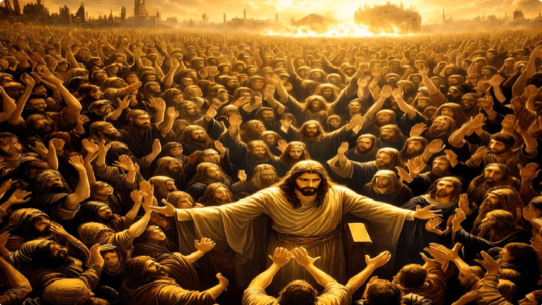 Jesús y la multitud