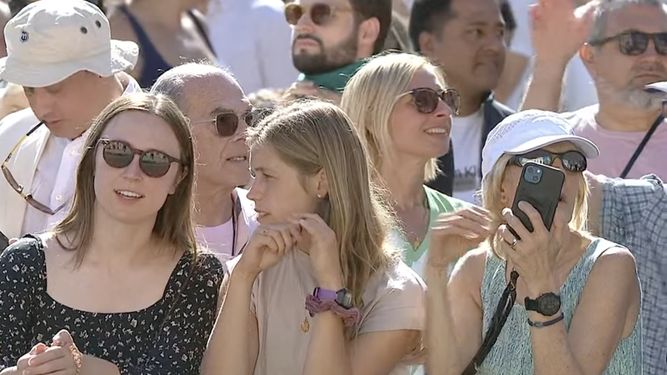 Peregrinos en la audiencia del miércoles en la plaza de san Pedro