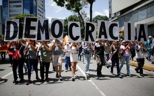 Marcha por la democracia en Venezuela