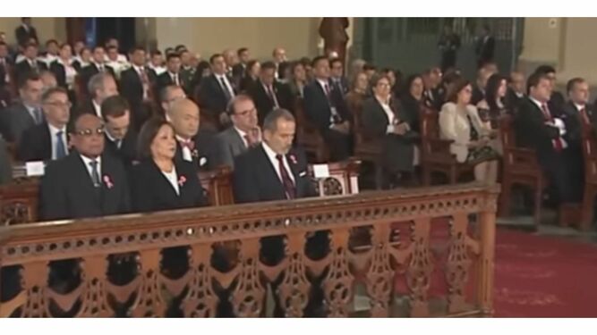 Autoridades políticas del Estado asiten a aAcción de Gracias por aniversario patrio 2024