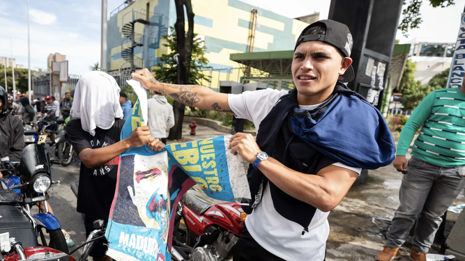 Protestas contra Maduro en Caracas