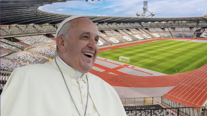 Francisco llenará el Estadio Rey Balduino