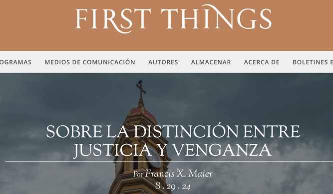 First Things, de Francis Maier