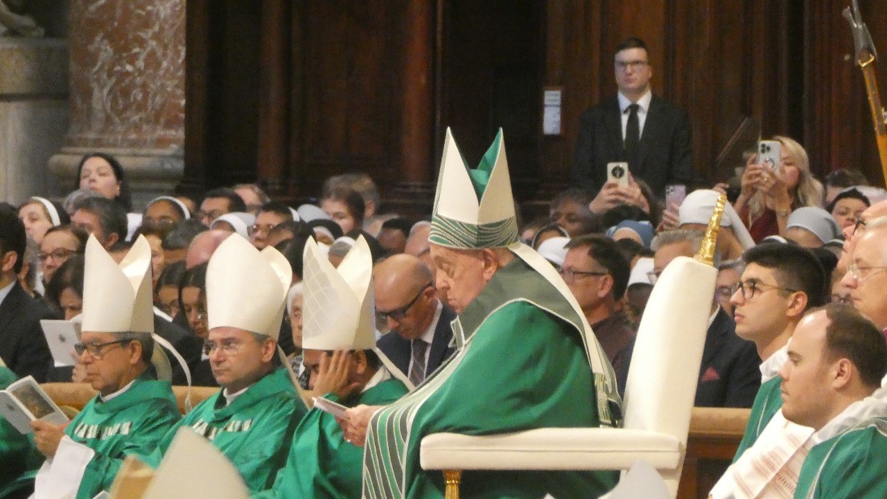 Francisco en la misa de clausura del Sínodo 2024