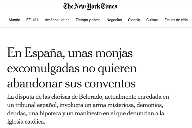 Artículo del New York Times