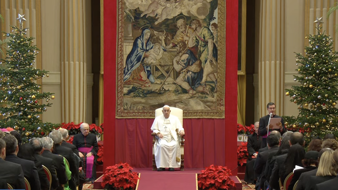 Ciampanelli leyó el discurso del Papa