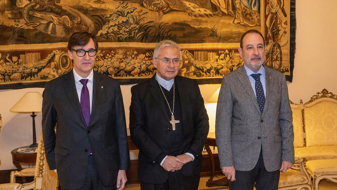 Salvador Illa, Joan Planellas y Ramon Espadaler