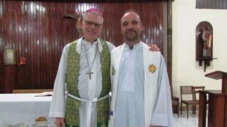 Reinaldo Nann con nuestro colaborador César L. Caro