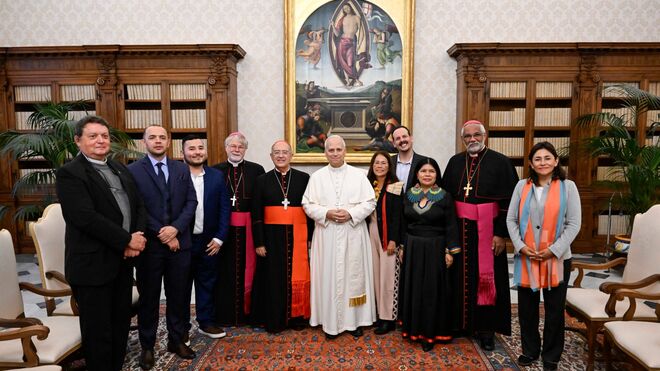 León XIV con la Presidencia de la CEAMA